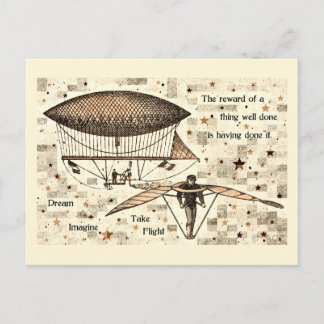 Zeppelin Take Flight Postkarte