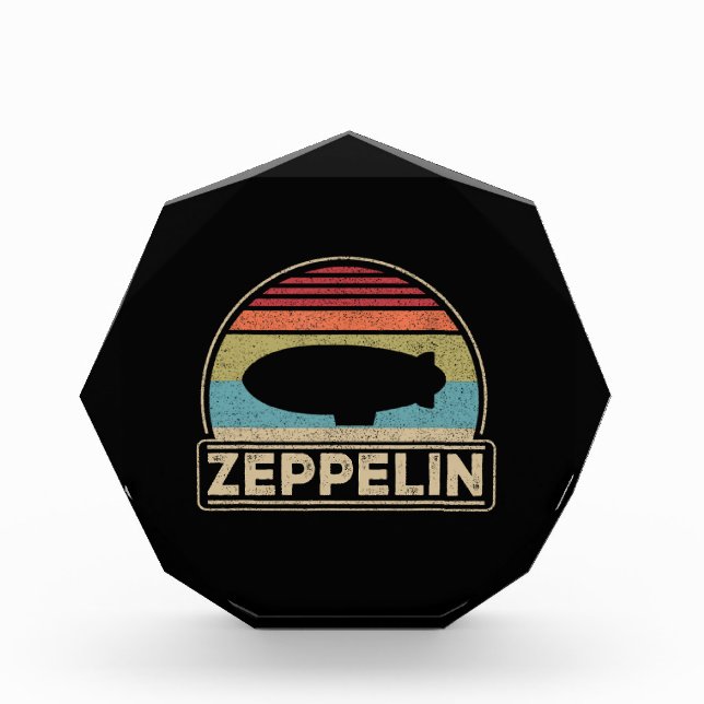 Zeppelin Vintag Retro Zeppelin Shirt Dirigible Fotoblock (Vorderseite)