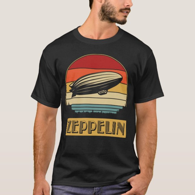 Zeppelin Vintage-Geschenk retro T-Shirt (Vorderseite)