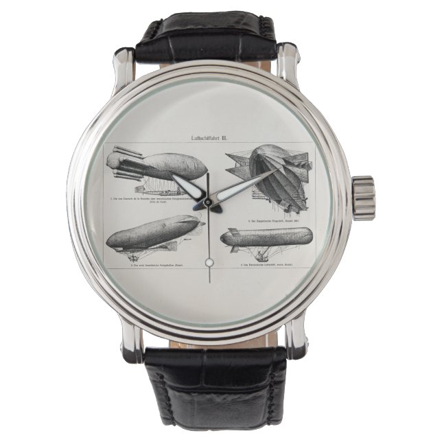 Zeppelin Zeppelin Vintage Wasserstoffblimpe Armbanduhr (Vorderseite)