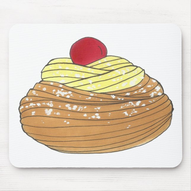 ZEPPOLE Italienischer Teiggebäck Feinschmecker Mousepad (Vorne)