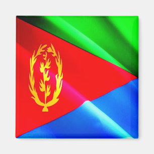 zER002 ERITREA, Waving Flag, Afrika, Kühlschrank Magnet