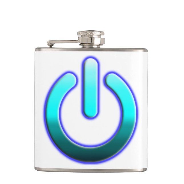 Zer0-Power Vinyl Wrapped Flask Flachmann (Vorderseite)