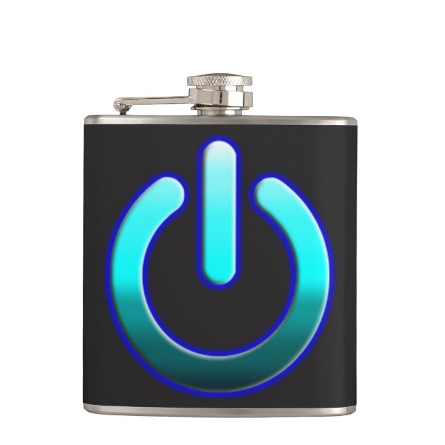 Zer0-Power Vinyl Wrapped Flask Flachmann (Vorderseite)
