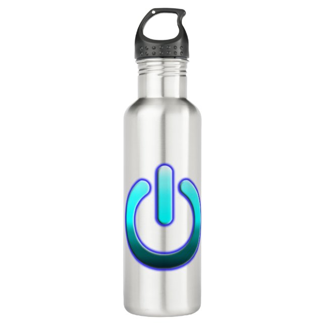 Zer0-Power-Wasserflasche Edelstahlflasche (Vorderseite)