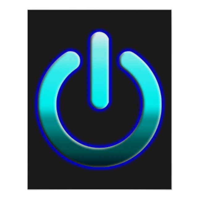 Zer0-Power Zazzle Glossy Poster (Vorderseite)