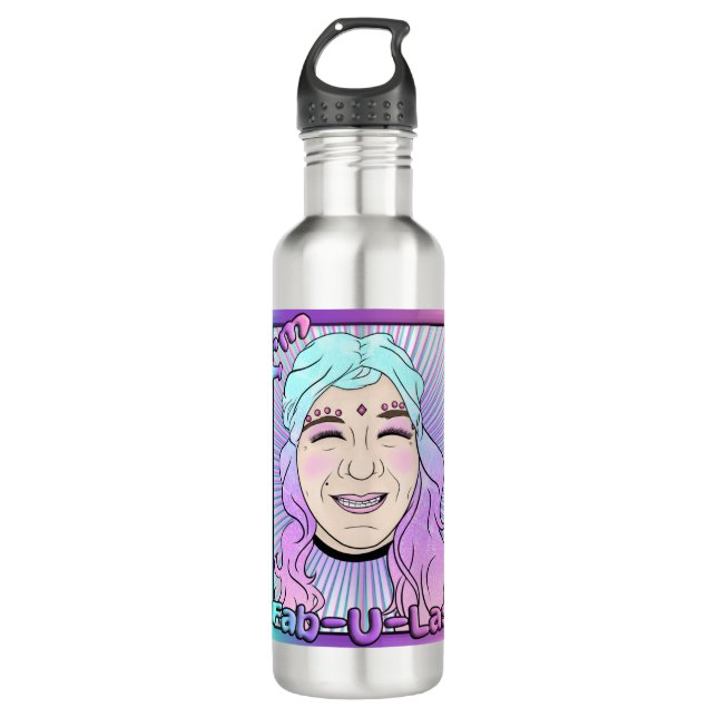 Zer0's Fab-U-Las Wasserflasche Edelstahlflasche (Vorderseite)
