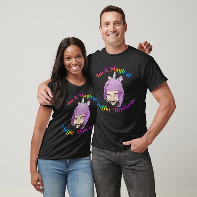 Zer0's Magical Fluffin Unicorn Basic Dark T-Shirt (Unisexe)