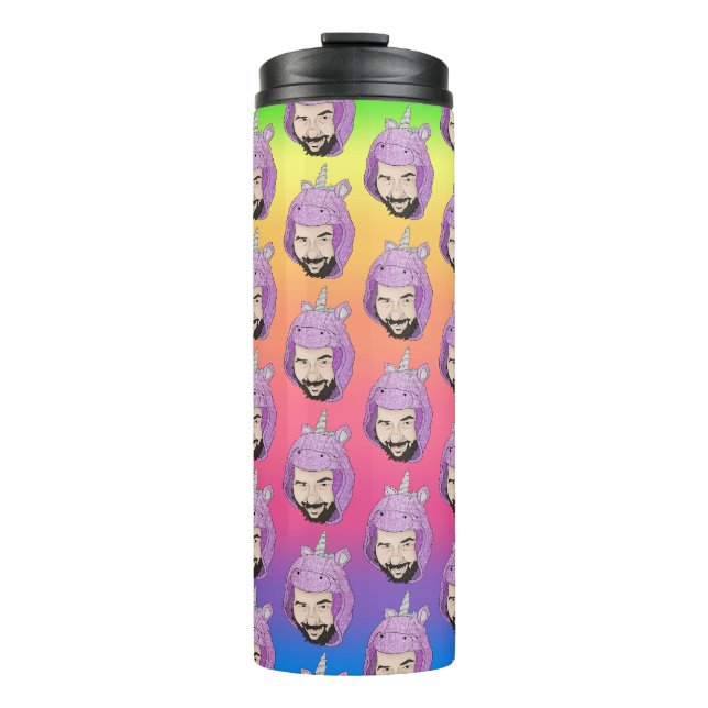 Zer0's Magical Fluffin Unicorn Thermal Tumbler Thermosbecher (Vorderseite)