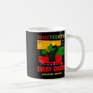 Zerbrechen jeder Kette seit 1865 Freiheit im Jungs Kaffeetasse