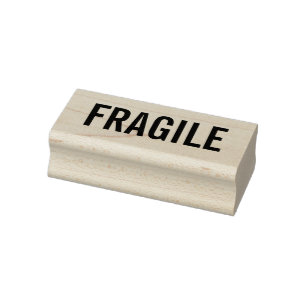 zerbrechlich gummistempel