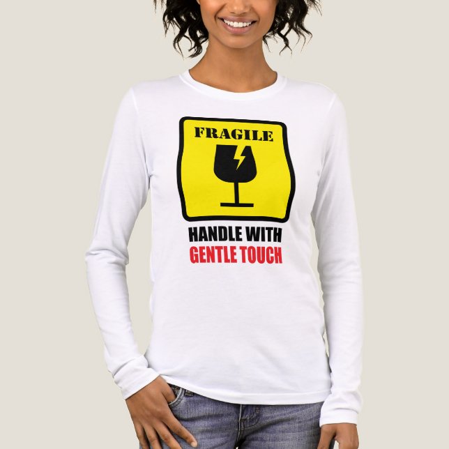 Zerbrechlich - Vorsichtig behandeln Tri-Blend Shirt (Vorderseite)