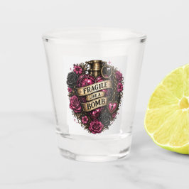 Zerbrechlich wie ein Bomben-Shotglas Schnapsglas
