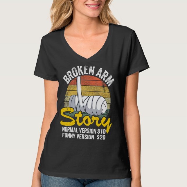 Zerbrochene Arm Story Normal Version 10 Version 20 T-Shirt (Vorderseite)