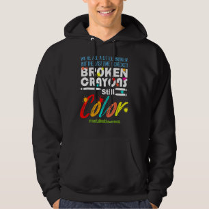 Zerbrochene Crayons immer noch Farbe Verbreitung B Hoodie