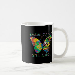 Zerbrochene Crayons immer noch Farben für die Ausw Kaffeetasse