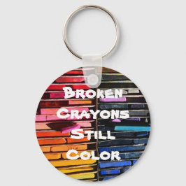 Zerbrochene Crayons Standfarbe - Inspiration Spric Schlüsselanhänger