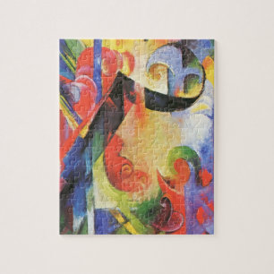 Zerbrochene Formen von Franz Marc, Vintage abstrak