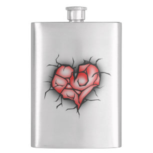 Zerbrochene Herzen Flachmann