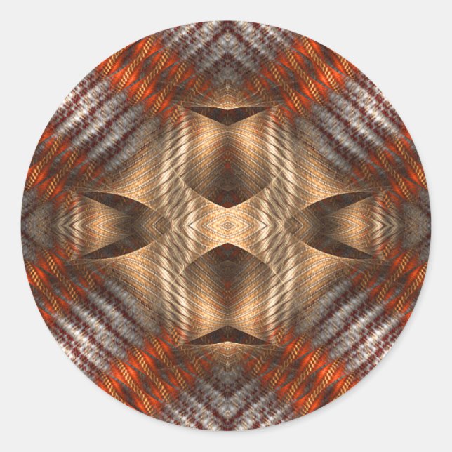 Zerbrochene Identität Runder Aufkleber (Vorderseite)