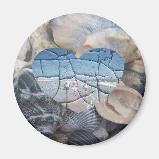 Zerbrochene Muscheln Magnet (Vorne)