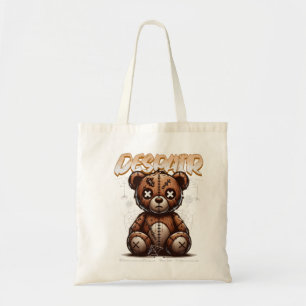 Zerbrochene Teddy Tote Bag - kämpft, aber stark Tragetasche