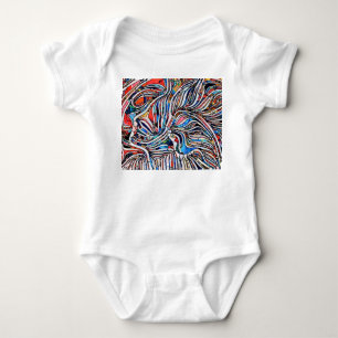Zerbrochene Texturen: Verbleibte Glass Unity Baby Strampler
