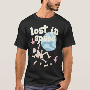 Zerbrochener Planet im Weltraum verloren T-Shirt