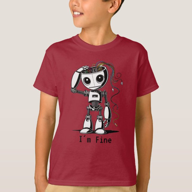 Zerbrochener Roboter - Ich bin gut T-Shirt (Vorderseite)