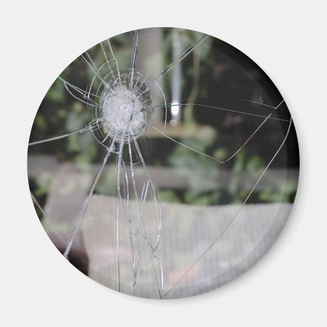 Zerbrochenes Fenster Magnet (Vorne)