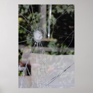 Zerbrochenes Fenster Poster
