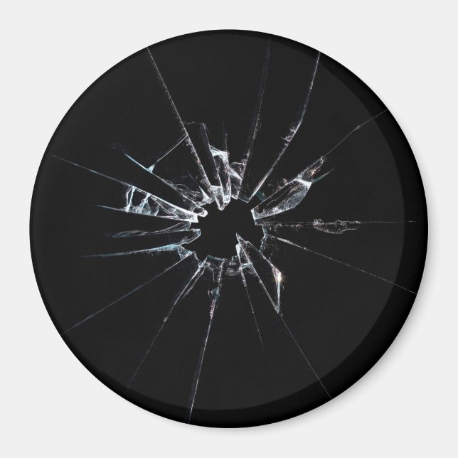 Zerbrochenes Glas Nr. 1 Magnet (Vorne)