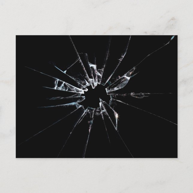 Zerbrochenes Glas Nr. 1 Postkarte (Vorderseite)