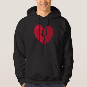 Zerbrochenes Herz Anti Valentine S Day Funny beküm Hoodie