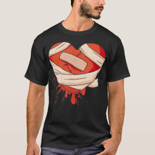 Zerbrochenes Herz gebrochen Sad Valentine Day Fi g T-Shirt