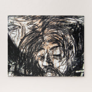 Zerbrochenes Herz über vergossene Rotweinkohle