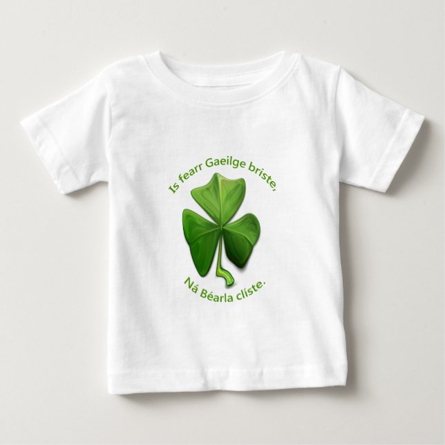 Zerbrochenes Irisch ist besser als schlaues Englis Baby T-shirt (Vorderseite)