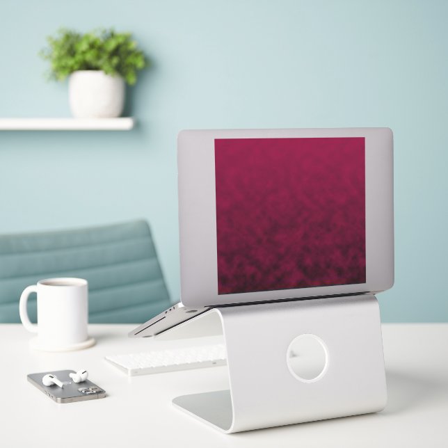 Zerdrückte Blüte Aufkleber (Laptop auf Schreibtisch)