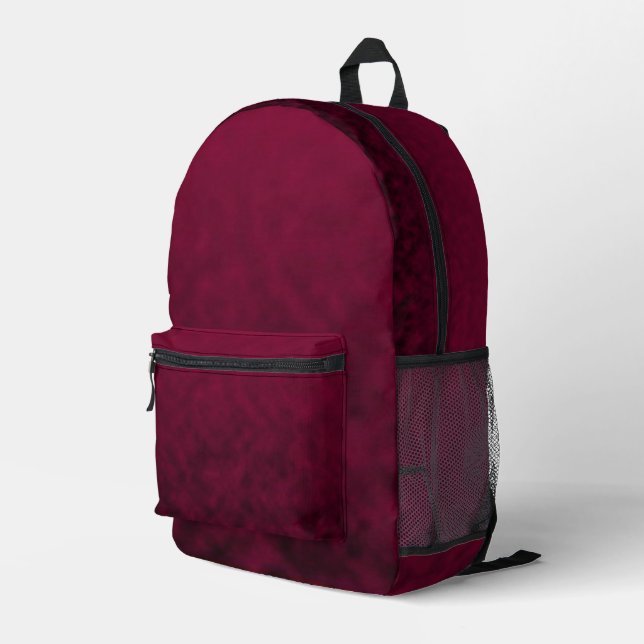 Zerdrückte Blüte Bedruckter Rucksack (Rückseitige Ecke Rechts)