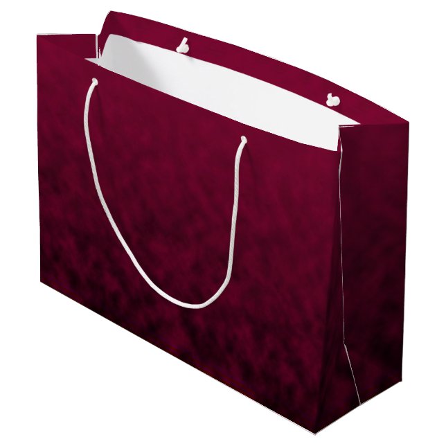 Zerdrückte Blüte Große Geschenktüte (Rückseite Schrägansicht)