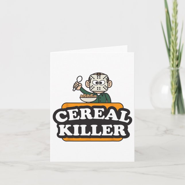 Zerealien Killer Food Puff Spaß Kostüm Spaß Hallow Karte (Vorderseite)