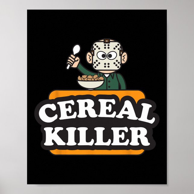 Zerealien Killer Food Puff Spaß Kostüm Spaß Hallow Poster (Vorne)