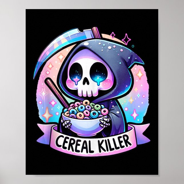 Zerealien Killer Frühstück Getreidefälle Getreide  Poster (Vorne)