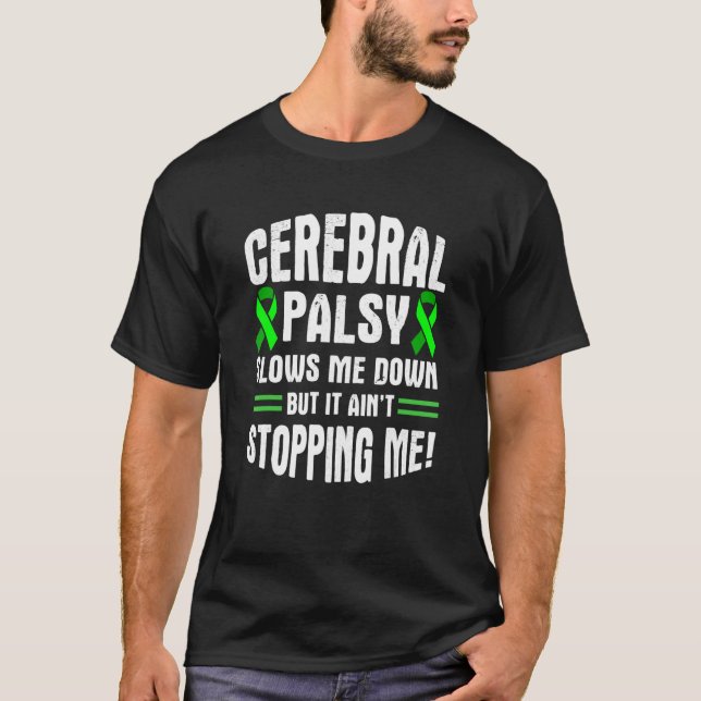 Zerebral Palsy CP Bewusstsein Nachts Krieger Überl T-Shirt (Vorderseite)
