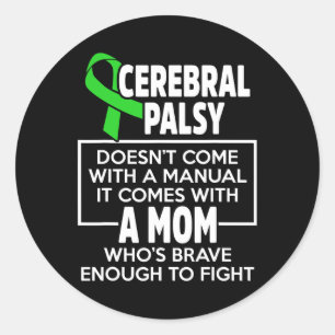 Zerebral Palsy Cp Mama Warrior Survivor Runder Aufkleber
