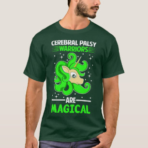 Zerebral Palsy-Krieger sind zauberhafte Einhorn im T-Shirt