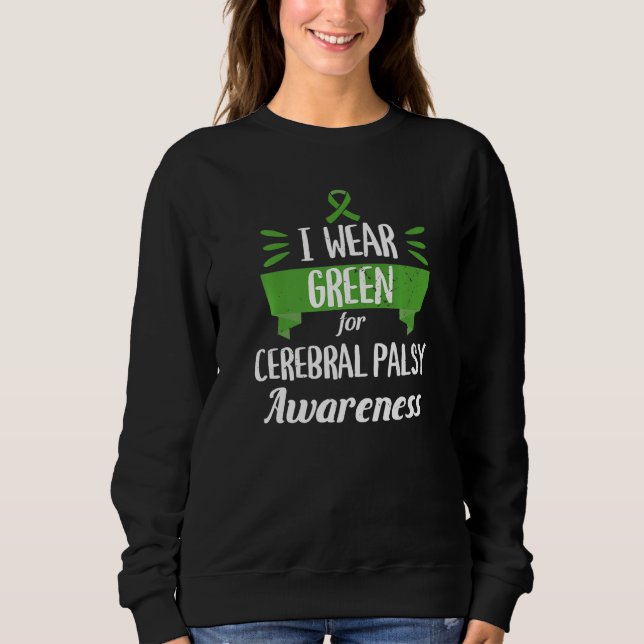 Zerebral Palsy Sensibilisierungsmonat Ich trage gr Sweatshirt (Vorderseite)