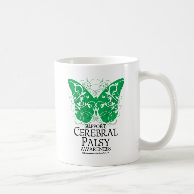 Zerebrale Lähmungs-Schmetterling Kaffeetasse (Rechts)