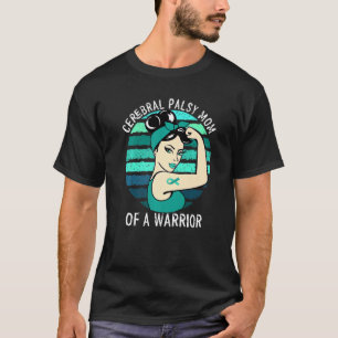 Zerebrale Palsy-Mama eines Kriegers Hirnstütze T-Shirt