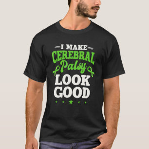 Zerebralparese-Patient Grünes Bewusstseinsband Cp T-Shirt